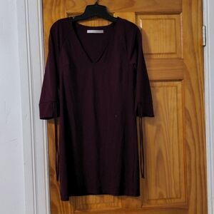 Susana Monaco - Size x small - long sleeve plum color dress